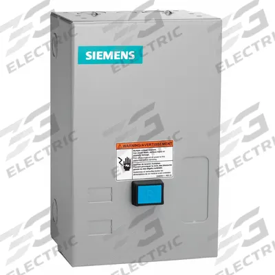 SIEMENS NEMA Magnetic Motor Starter: Non-Reversing, 3 Poles, NEMA Size 1 - Enclosed Non-Reversing Starters with Electronic Overloads
