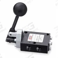 ARO Manual Air Control Valve: 50, Three-Way / Two-Position, Lever, Black, 16 scfm Flow Rate - Max (MPN 5030-01). Key specifications — attr1092903: Black; attr1086905: Spring Return; attr1086907: 50; attr1086914: Normally Closed; attr1086871: 5030-01.