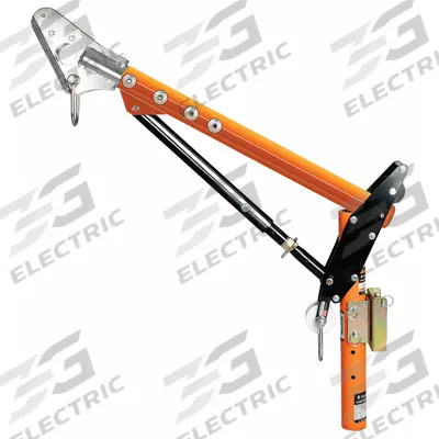 FALLTECH Offset Mast: Davit Base/Lower Mast Extension, Orange, Powder Coated - Davit System Bases