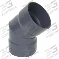 45 Degree Elbow: PVC, For 14 in Duct Dia, 20 1/2 in Overall Lg, 2 Pieces, 45° Angle, 14 in Inlet Dia (MPN PVCED14). Key specifications — Brand: PLASTIC SUPPLY.