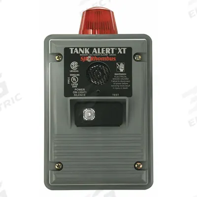 SJE-RHOMBUS Tank Alarm: 120V AC, Auto, 85 dB, Audio/Visual, 1 Alarm Inputs - Tank-Level Monitor & Alarms