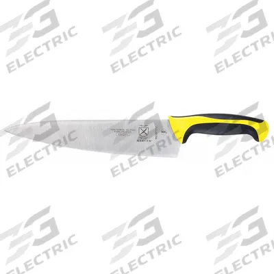 MERCER CUTLERY Chefs Knife: Sharp Edge, 10 in Overall Lg, Steel Blade, Yellow Handle - Chef's Knives