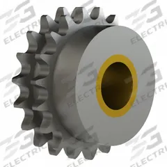 BREWER MACHINE & GEAR Idler Sprocket: For 35 Chain Size, Steel, 19 Teeth, 2.47 in Outside Dia. (MPN D35B19U). Key specifications — Bearing Type: Bushing; Brand: BREWER MACHINE & GEAR; Bore System of Measurement: Inch.