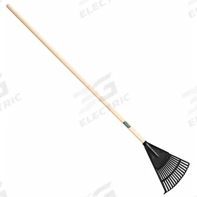UNION TOOLS Shrub Rake: Polypropylene Head, Wood Handle - Shrub Rakes
