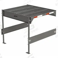 EGA Work Platform Add-On Unit: Steel, 500 lb Load Capacity, 39 in x 39 in (MPN CW0-36-0-3). Key specifications — attr1051572: EGA; attr1051574: Gray; attr1051613: 4UYE2; attr1051614: CW7-36-4-3; attr1051619: Add-On Unit; attr1051620: Not Stackable; attr1062618: No Handrails.