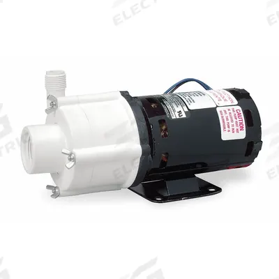 LITTLE GIANT Magnetic Drive Pump: Glass-Filled Polypropylene, 1/8 hp Horsepower, Single Phase - Magnetic-Drive Straight Centrifugal Pumps
