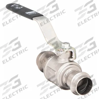 VIEGA PROPRESS Manual Two-Way Ball Valve: 2 in Nominal Valve Size, 316 Stainless Steel - Stainless Steel Ball Valves