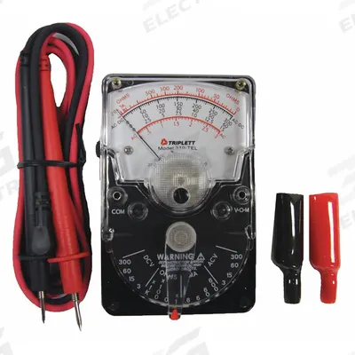 TRIPLETT Analog Multimeter: 300 V Max AC Volt Measurement - Analog Multimeters