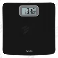 TAYLOR PRECISION PRODUCTS Bathroom Scale: Digital, kg/lb, 11 3/4 in Weighing Surface Wd (MPN 530367810). Key specifications — Brand: TAYLOR; Weighing Units: lb; IP Rating: Not IP Rated; Indicator Attachment: Integrated; Includes: treated with antimicrobial agents; Readability: 0.1 kg/0.2 lb.