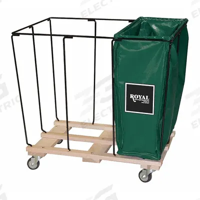 ROYAL BASKET TRUCKS Drop-In Divider: G12-EEX-R3N, 36 in x 26 in x 27 1/2 in, Green, 15 cu ft - Mildew-Resistant Inserts for Basket Trucks