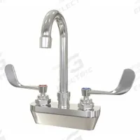 SANI-LAV Gooseneck Service Sink Faucet: Wall, Centerset, Cast Brass, Chrome, 2 gpm Flow Rate (MPN 27). Key specifications — Color/Finish: Chrome.