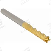 APPROVED VENDOR Square End Mill: Carbide, TiN Coated, 4 Flute, 3/8" Mill Dia, 1-3/4" LOC, 4" OAL (MPN 218-001039)