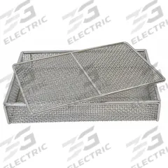 MARLIN STEEL WIRE PRODUCTS Parts Washer Basket: Rectangular, Stainless Steel, Silver, 3 in Basket Ht (MPN 02035002-38). Key specifications — Handle Included: Handle Not Included; Mesh Opening Size: #4; Stackable: Stackable; Lid Included: Lid Not Included; Brand: MARLIN STEEL WIRE PRODUCTS.