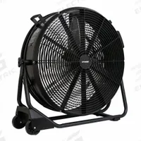 Circulating Fan: 5,800 cfm, 1/2 hp, Fixed Frame, 115V AC, Variable Speeds, Black, 360°, Black, Black (MPN FD-630D). Key specifications — Product Type: Circulating Fan; GFCI Protected: No; Number of Speeds: Variable; Housing Material: Metal; Brand: XPOWER; Nominal Voltage: 115V AC.