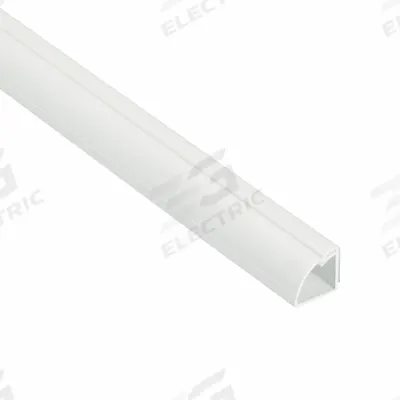 D-LINE Raceway: Quarter Round, 7/8 in Wd, 7/8 in Ht, 79 in Lg, Plastic - Half- & Quarter-Round Cable Concealer Strips