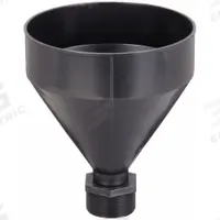 FUNNEL KING Drum Funnel: No Lid, Black, No Flame Arrester, 7 1/2 in x 9 1/4 in, 2 1/4 in Spout Dia (MPN 32400). Key specifications — Brand: FUNNEL KING; Funnel Material: Polyethylene; For Use With: Drum Funnels; Color: Black; Lid Type: No Lid; Flame Arrester Ht: No Flame Arrester; Lid Type (sublevel): No Lid.
