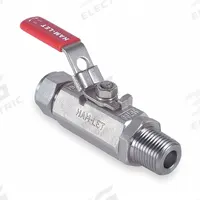HAM-LET Manual Two-Way Ball Valve: 1 in, 316 Stainless Steel, Straight, Std Port Ball Port (MPN H-795-SS-NL-1 x 1-T-LD). Key specifications — Brand: HAM-LET; Handle: Locking Lever.