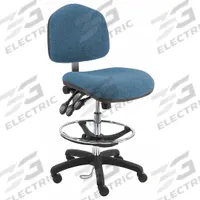 BENCHPRO Drafting Chair: Washington, Blue, Fabric Material, Armless Arm, 21 1/2 in Seat Wd (MPN WNT-F-TLC-WW-BLUE). Key specifications — Brand: BENCHPRO; Tilting Back: Yes; Frame Material: Nylon; Frame Color: Black; Series: Washington.