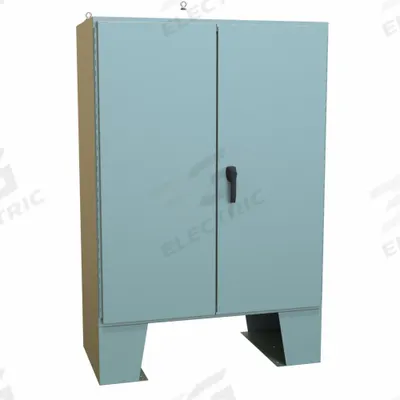 HAMMOND Electrical Enclosure: Steel, 60 in x 48 in x 25 in, NEMA 12, w/Panel, Solid Cover - Steel Dust-Tight Enclosures