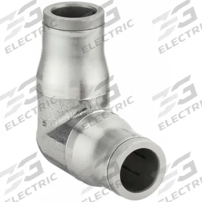 LEGRIS Push-Fit Elbow Fitting: 10 mm OD x 10 mm OD Size, Push-to-Connect x Push-to-Connect - Stainless Steel Tube Fittings