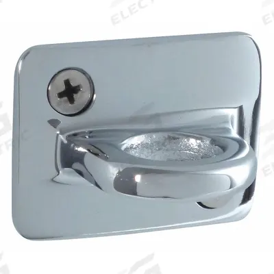 VISIONTRON Wall Plate, Accepts 2 Ropes: 2 in Overall Ht, 2 in Overall Wd - Wall Plates for Rope Barriers