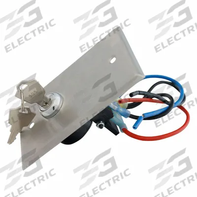 SPALDING Key Switch: Aluminum, White, 5 in Overall Ht, 9 in Overall Wd - Winch Accessories