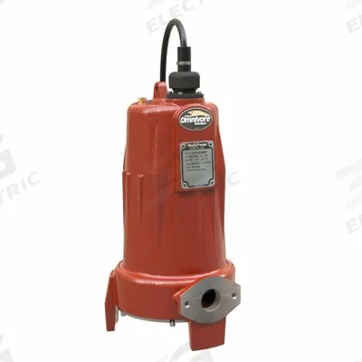 LIBERTY PUMPS Omnivore Grinder Pump: 2 hp, 208/230V AC, 50 gpm @ 10' of Head, 108 ft Max. Head - Replacement Pumps for Sewage Grinder Pump Systems
