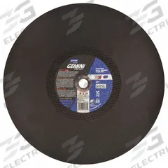 NORTON Abrasive Cut-Off Wheel: Type 1, 20" x 5/32" x 1", Aluminum Oxide, 30 Grit, Gemini Free Cut (MPN 69078609031). Key specifications — Brand: NORTON; Series: Gemini Free Cut.
