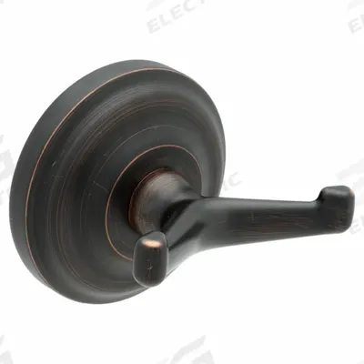 TAYMOR Robe Hook: 2 3/4 in x 2 7/8 in x 2 3/8 in, Zinc, Bronze - Bathroom Hooks