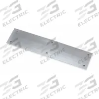 ROCKWOOD Door Push Plate: 4 in Wd, 15 in Ht, Stainless Steel (MPN 70C.32DBIO). Key specifications — Material: Stainless Steel; Operation Type: Push; Properties: Wear-Resistant; Brand: ROCKWOOD.