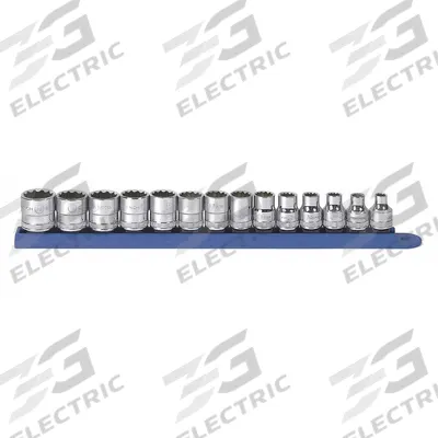 GEARWRENCH Socket Set: 3/8 in Drive, 14 Piece, 6-Point, SAE - SAE Socket Sets with Drive Tools