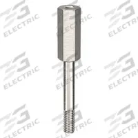 Standoff: Male x Female, 1 in Lg, Hex, Aluminum, Plain, 3/16 in Hex Wd, Aluminum, Aluminum, 10 PK (MPN CRR030844GR). Key specifications — Brand: APPROVED VENDOR.