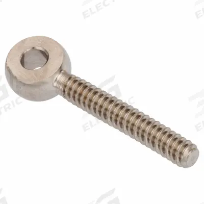 AMPG Fixed Rod End: Stainless Steel, Plain, 80 mm Hole Center-to-End Lg, Right Hand - Stainless Steel Male Threaded Fixed Rod Ends