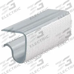 EZ CLIP BY FASTENATION Table Skirting Clips with Hook-and-Loop: Clear, 2 1/2 in Overall Wd (MPN EZCLIP). Key specifications — Material: Polyester; Brand: EZ CLIP BY FASTENATION.
