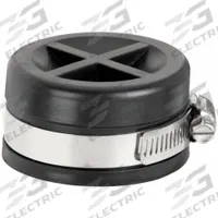 APPROVED VENDOR Round End Cap: PVC, PVC, 1 1/2 in Overall Lg, 1 Clamps Included (MPN DACAP-2). Key specifications — attr1286800: Above Ground; attr1281541: PVC; attr1253455: APPROVED VENDOR; attr1253479: Stainless Steel; attr1253488: PVC.