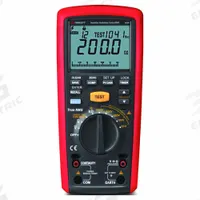 TRIPLETT Megohmmeter: 0.01 megaohm to 200 gigohm, CAT IV 600V, IP54, Digital, No Output (MPN MG500). Key specifications — IP Rating: IP54; Test Voltage: 500V DC; Brand: TRIPLETT.