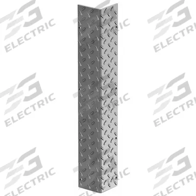APPROVED VENDOR Corner Guard: PVC, Silver, For 90° Angle, 4 in Leg Wd, 4 ft Overall Ht - PVC Screw-In Corner Guards