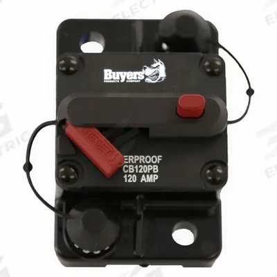 BUYERS PRODUCTS Automotive Circuit Breaker: CB, 42V DC, 120 A at 42V DC - Surface Mount Automotive Circuit Breakers