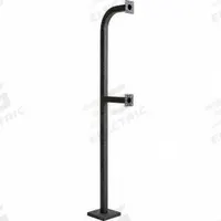 PEDESTAL PRO Dual Height Truck Pedestal: 74 in Overall Ht, Black, Pedestal, 12 in x 8 in, Black (MPN 72-9C-DSP). Key specifications — attr193630: PEDESTAL PRO; attr982335: Carriage Bolt Hardware; attr982316: Black; attr982338: Housings; attr982348: Powder Coated; attr982331: Carbon Steel; attr1022512: Pedestal.