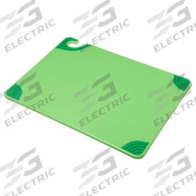 SAN JAMAR Cutting Board: 20 in Overall Lg, 15 in Overall Wd, Green, Co-Polymer - Saf-T-Grip Cutting Boards