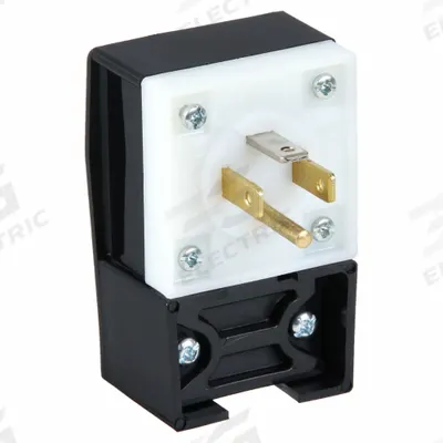 HUBBELL Straight Blade Plug: 14-20P, 125/250V AC, 20 A, 3 Pole, 4 Blade - Angled Plugs