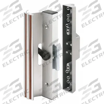 PRIME-LINE Sliding Door Lock: 1 in Lg, 2 in Wd - Recessed Handles for Sliding Doors