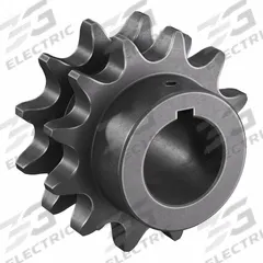 TRITAN Roller Chain Sprocket: 60-2, For 3/4 in Chain Pitch, 1 1/4 in Bore Dia, 12 Teeth, Steel (MPN D60BS12H X 1 1/4). Key specifications — Brand: TRITAN.