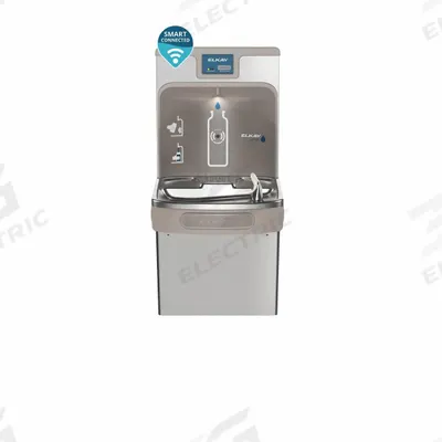 ELKAY Drinking Fountain with Bottle Filler: On-Wall, 8 gph @ 50°F, Touchless Sensor - On-Wall Single Drinking Fountains with Bottle Fillers