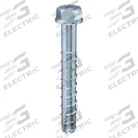 APPROVED VENDOR Screw Anchor: 3 in Overall Lg, 3/8 in Dia, Steel, External Hex, Hex, Steel, 50 PK (MPN U70520.037.0300). Key specifications — Material Grade/Class: Case Hardened; Removable: Removable; System of Measurement: Inch; Brand: APPROVED VENDOR; Screw Anchor Type: Concrete Screw Anchor.