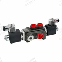 CHIEF Hydraulic Manifold Valve: 21 gpm Max Flow Rate, Three Positions, Outlet/Work, Four-Way Ways (MPN 220881). Key specifications — attr1018253: CHIEF; attr1018283: Outlet; attr1018249: 220881; attr1018298: 12 V; attr1018300: Electrical.