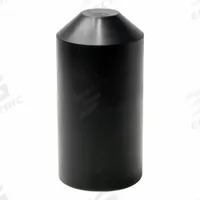 ELECTRIDUCT Heat Shrink End Caps: 25 Pk, 2.17 in I.D. Before Shrinking, 1 in I.D. After Shrinking (MPN HSEC-200-UV-BK-25PK). Key specifications — Shrink Tubing Properties: UV Light Resistant; Shrink Ratio: 3:1; Temp. Range: -55°C to 110°C; Brand: ELECTRIDUCT; _Pack Size: 25.