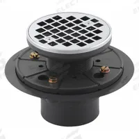 KOHLER Shower Drain: 6 1/2 in Overall Dia, 6 1/2 in Grate Size, 3 in Nominal Pipe Size, Threaded (MPN K-9135-CP). Key specifications — Color: Silver; Connection Type: Threaded; Brand: KOHLER.