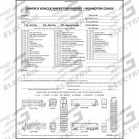 JJ KELLER Motor Coach Vehicle Inspection Report: Carbonless, Driver Vehicle Inspection Report, 2-Ply (MPN 11726). Key specifications — Manufacturer Part Number: 11726; Language: English; Brand: JJ KELLER; Format: Book; Features: Lists Specific Tractor and Trailer Parts; Form Type: Driver Vehicle Inspection Report; Includes Carbon: Carbonless; Ply Count: 2-Ply.