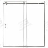 FOREMOST Tub and Shower Door: 56 in Min. Door Wd, 60 in Max. Door Wd, 62 in Overall Ht, Frameless (MPN MRRL6062-CL-BN). Key specifications — Brand: FOREMOST; Door Frame Finish: Brushed Nickel.